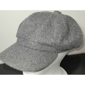 Autumn Winter Newsboy Caps Men Women Warm Woolen Solid Gray Sz 58 (Large)‎